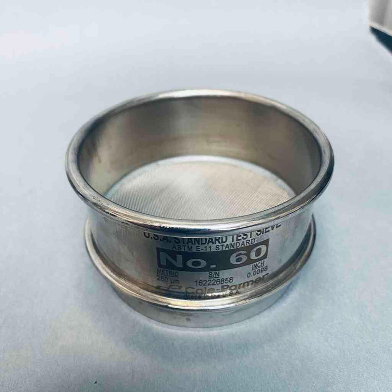 Cole Parmer USA Standard Test Sieve 3 in. Diameter Sizes 60, 80, 100, 120 Other Test, Measurement & Inspection Cole-Parmer