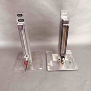 Cole Parmer Variable Area Flowmeters 150mm on Aluminum Bases Lot of 2 Flow Meters Cole-Parmer