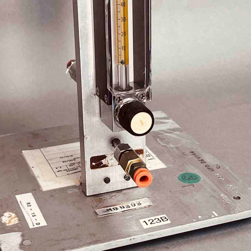 Cole Parmer Variable Area Flowmeters 150mm on Aluminum Bases Lot of 2 Flow Meters Cole-Parmer