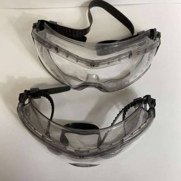 Condor Safety Goggles Chemical and Impact Resistant Adjustable 2 Pairs Safety Glasses & Goggles Condor