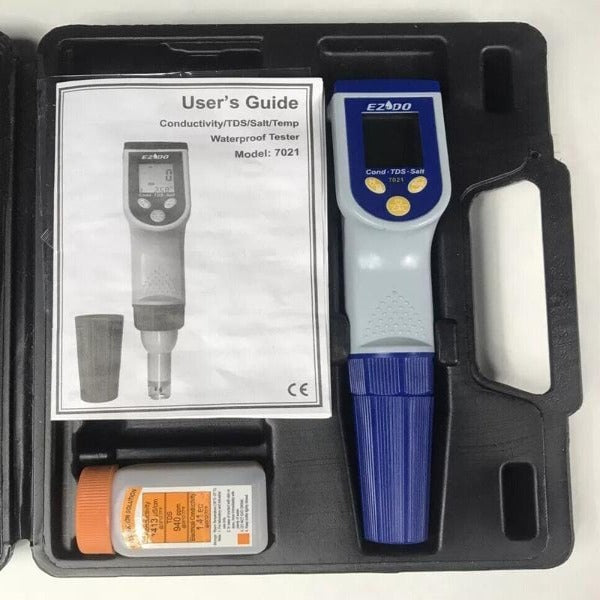 Conductivity Tester TDS Salt Temperature Waterproof with Warranty Lab Equipment::Other Lab Equipment EZDO