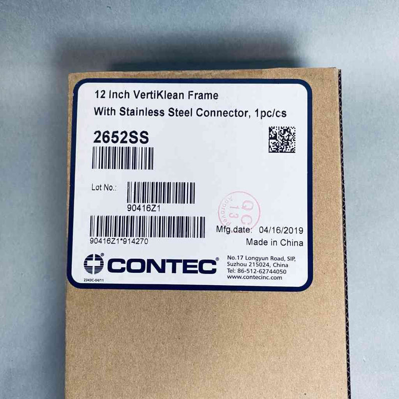 Contec Vertiklean Mop Head Frame 12 in. QuickConnect Stainless Steel Cleaning Equipment & Kits Contec