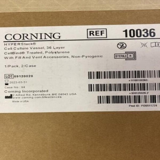 Corning 10036 CellBIND HYPERStack 36 Layer Cell Culture Vessels - Case of Two Lab Consumables::Tubes, Vials, and Flasks Corning