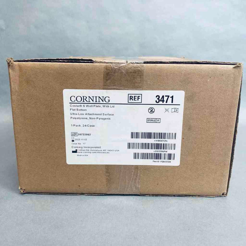 Corning 3471 Costar Microplate 6 Well Ultra-Low Attachment Surface 16.8 ml Polystyrene Case of 24 Plates Petri Dishes/Culture Plates Corning