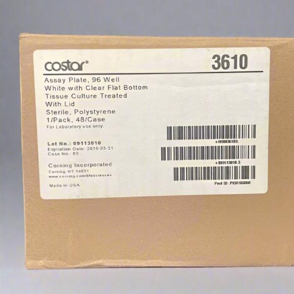 Corning 3610 Microplate 96 Well with Lid PS 33 Individually Sealed Plates Lab Consumables::Storage and Culture Plates Corning