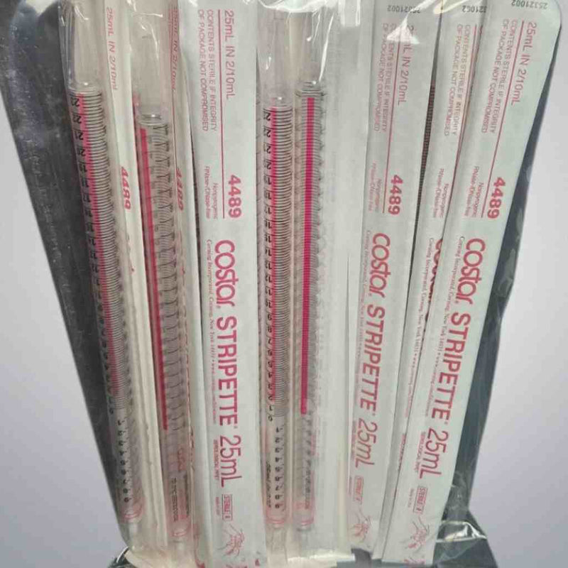 Corning 4489 Serological Pipette 25 ml Stripette Total of 240 Pipettes Pipets & Pipette Tips Corning