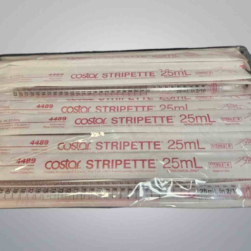 Corning 4489 Serological Pipette 25 ml Stripette Total of 240 Pipettes Pipets & Pipette Tips Corning