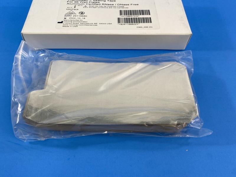"Corning 6570 Microplate Seal Aluminum Adhesive Pack of 100 Sheets