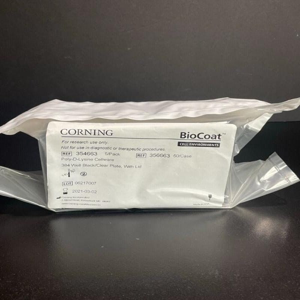 Corning BioCoat Microplate 384 Well Black with Clear Bottom 10 Plates Lab Consumables::Storage and Culture Plates Corning