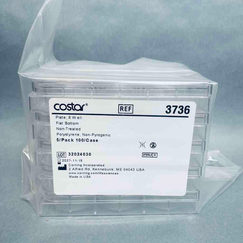 Corning Cell Culture Microplate with Lid 6 Well Sealed Case of 100 Plates Lab Consumables::Storage and Culture Plates Corning