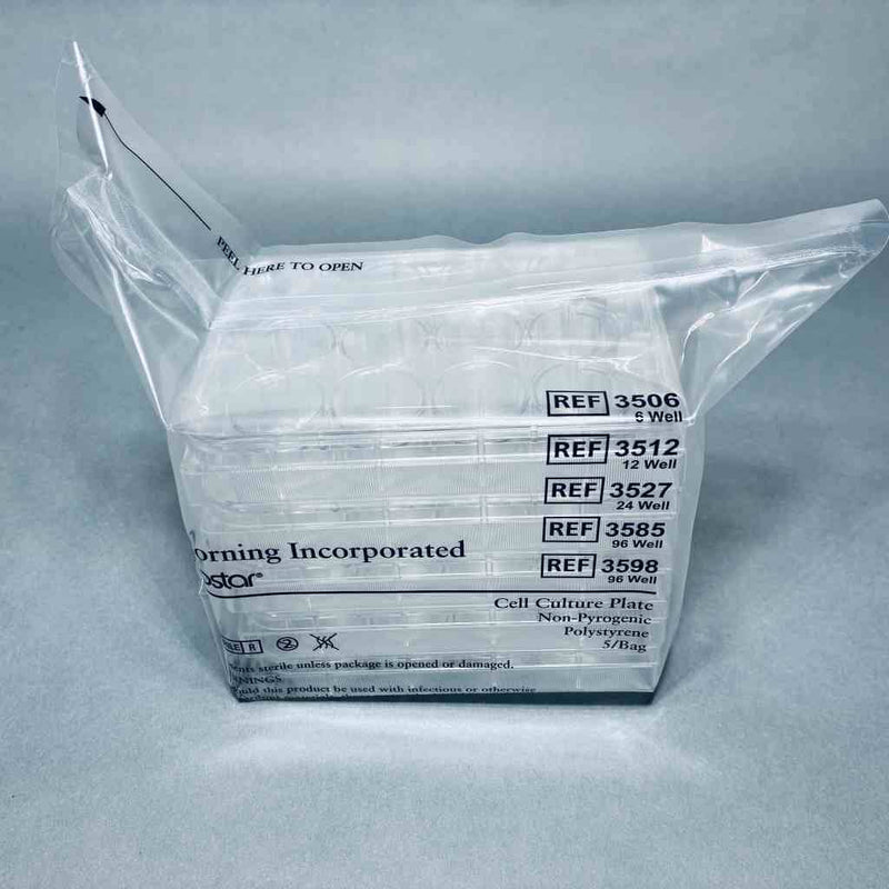 Corning Cell Culture Plate 12 Well Clear Sterile TC-Treated Case of 100 Plates Petri Dishes/Culture Plates Corning
