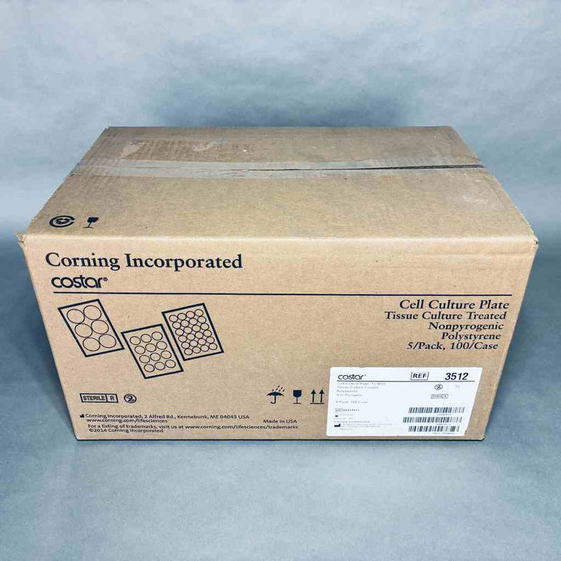 Corning Cell Culture Plate 12 Well Clear Sterile TC-Treated Case of 100 Plates Petri Dishes/Culture Plates Corning