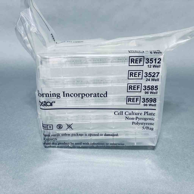 Corning Cell Culture Plate 12 Well Clear Sterile TC-Treated Case of 100 Plates Petri Dishes/Culture Plates Corning