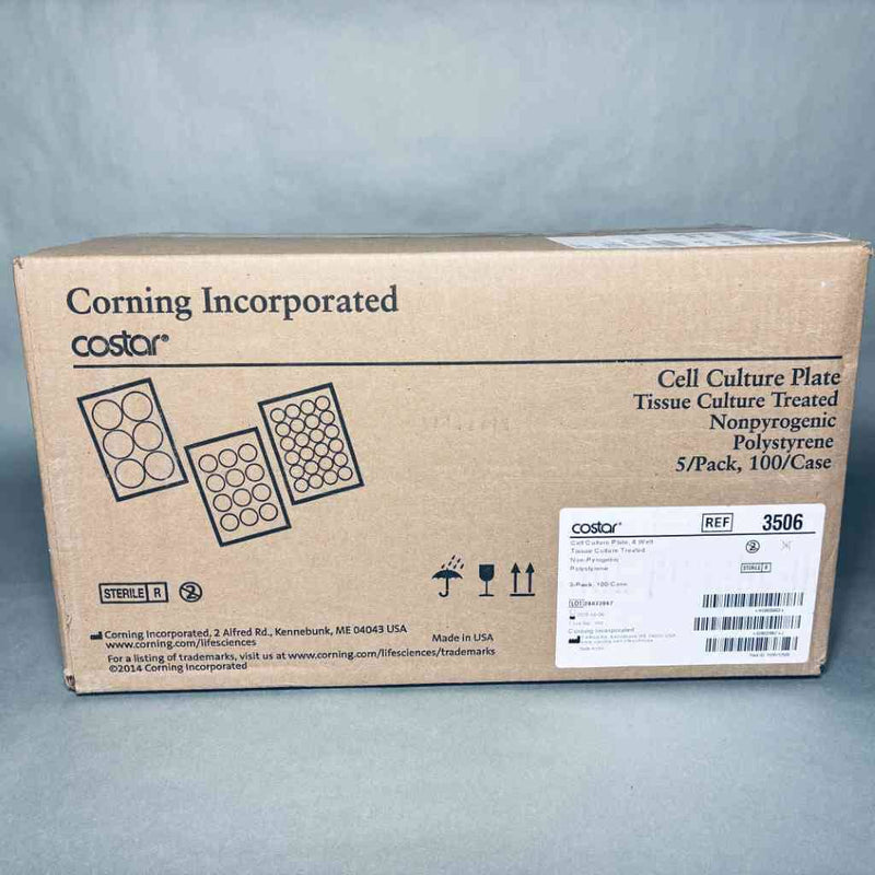 Corning Cell Culture Plate 6-Well TC Treated Case of 100 Plates Petri Dishes/Culture Plates Corning