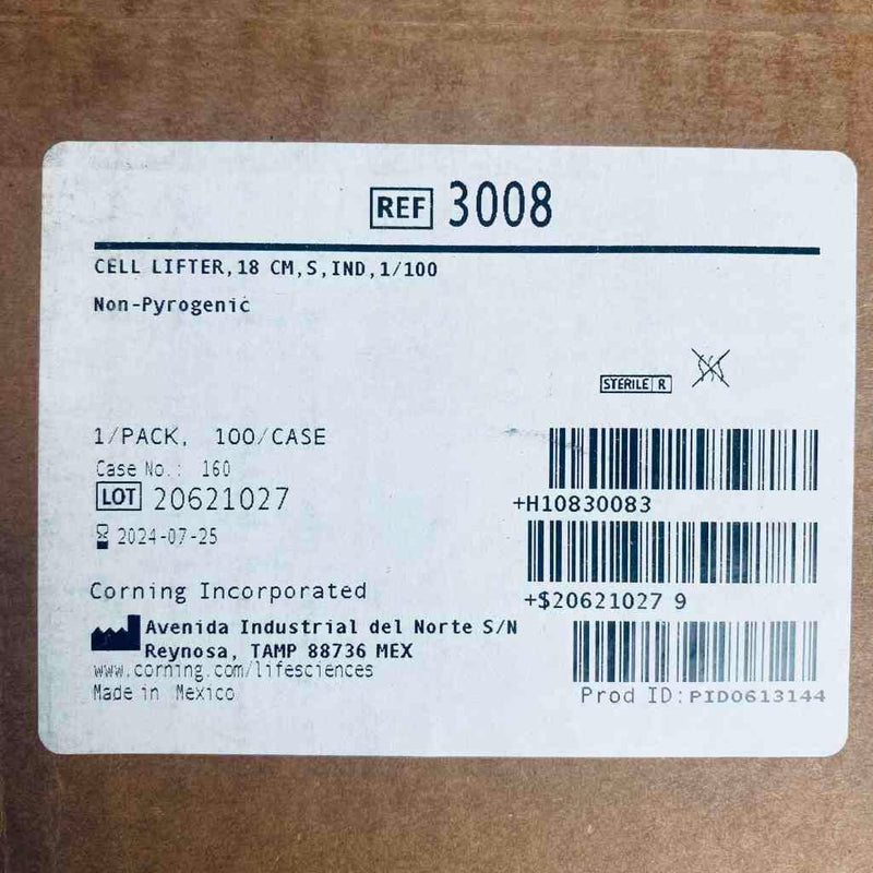 Corning Cell Lifter 19 mm Blade Width Individually Wrapped Case of 100 Cell Culture Tools Corning
