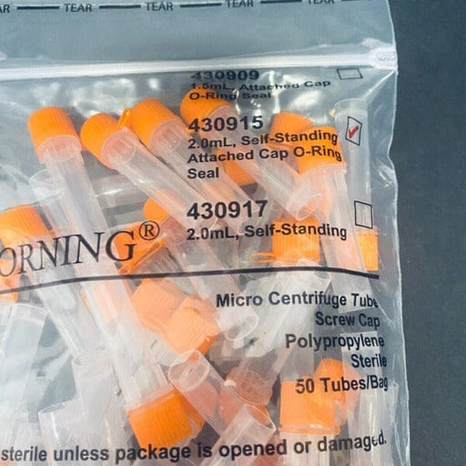 Corning Centrifuge Tube 2 ml Screw Cap PP Total of 150 Tubes Lab Consumables::Tubes, Vials, and Flasks Corning