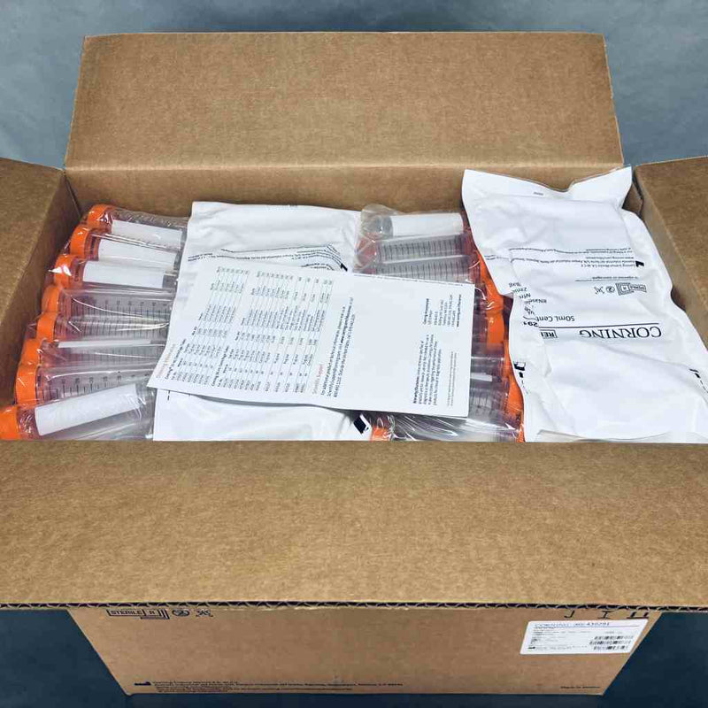 Corning Centrifuge Tubes 50 ml Plug Seal Cap Sterile Case of 500 Tubes Lab Consumables::Tubes, Vials, and Flasks Corning