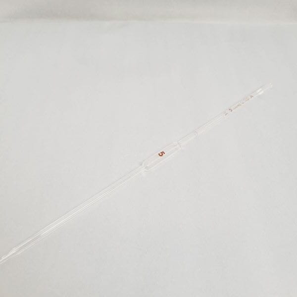 Corning Certified Volumetric Pipet 5 ml Grade A 39.2 cm White Total of 7 Pipettes Pipettes Corning