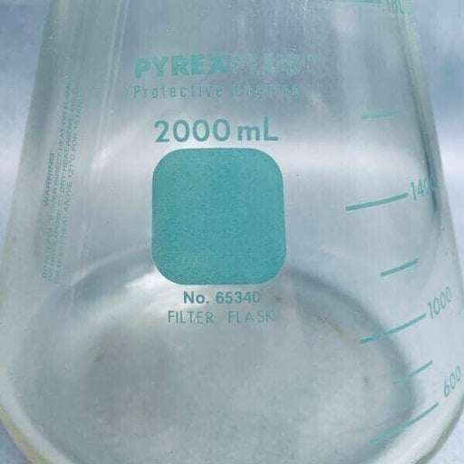 Corning Coated Filtering Flask 2 L Heavy Wall with Sidearm Hose Barb Lab Consumables::Tubes, Vials, and Flasks Corning