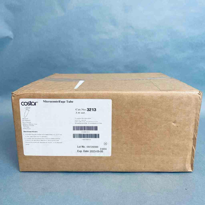 Corning Costar Microcentrifuge Tube 2 ml Case of 1000 Tubes Centrifuge Tubes Corning