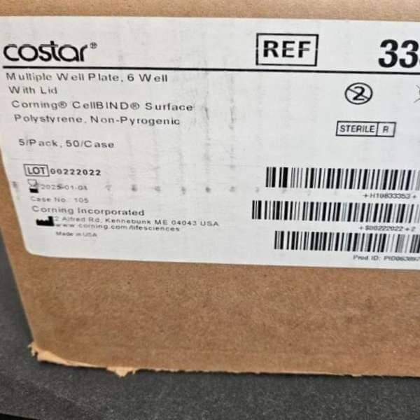 Corning Costar Microplate with Lid 6 Well CellBIND Case of 50 Plates Lab Consumables::Storage and Culture Plates Corning