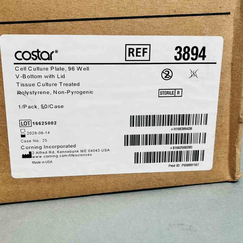 Corning Costar Microplate with Lid 96 Well PS Indiv Sealed Case of 50 Plates Petri Dishes/Culture Plates Corning