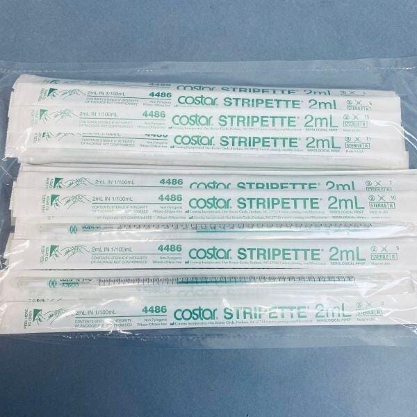 Corning Costar Serological Pipet 2 ml Stripette Polystyrene Case of 1000 Pipets Pipets & Pipette Tips Corning