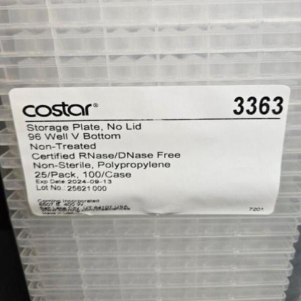 Corning Costar Storage Microplate 96 Well PP V Bottom Case of 100 Plates Lab Consumables::Storage and Culture Plates Corning