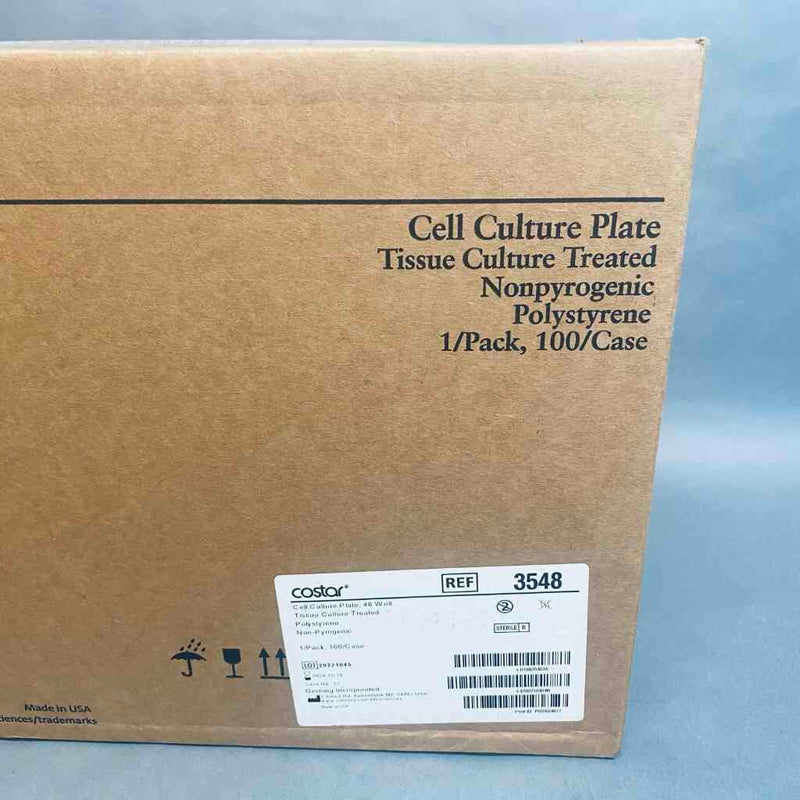 Corning Costar TC-Treated 48 Well Microplate Flat Bottom Sterile Case of 100 Plates Petri Dishes/Culture Plates Corning
