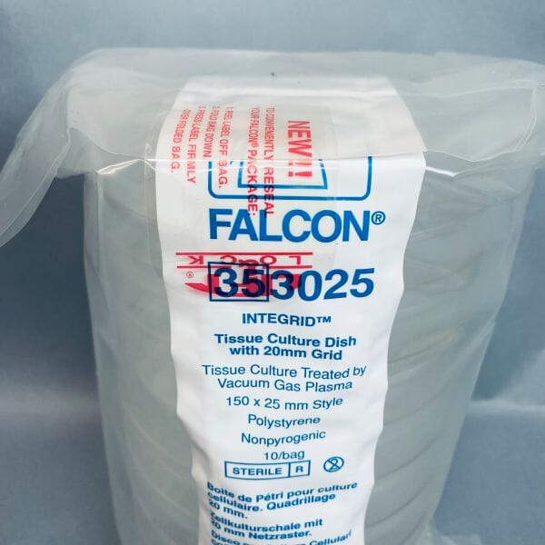 Corning Culture Dish with 20 mm Grid 150 mm x 25 mm 9 Packs of 10 Dishes - Total of 90 Dishes Petri Dishes/Culture Plates Corning