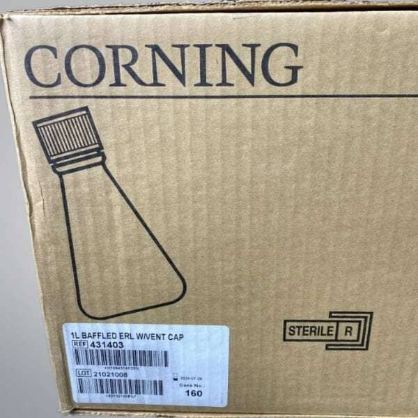Corning Culture Flask 1 L Vented Cap Baffled Base Sterile 5 Flasks Lab Flasks Corning