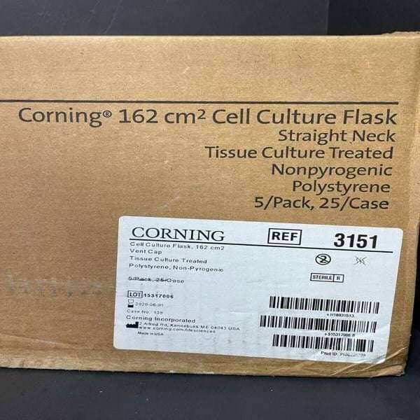 Corning Culture Flask 162 cm2 175 ml Vented Cap PS Sterile Case of 25 Flasks Lab Consumables::Tubes, Vials, and Flasks Corning