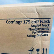 Corning Culture Flask 175 cm2 Vented Cap Angled Neck Sterile Case of 50 Lab Culture Flask Corning