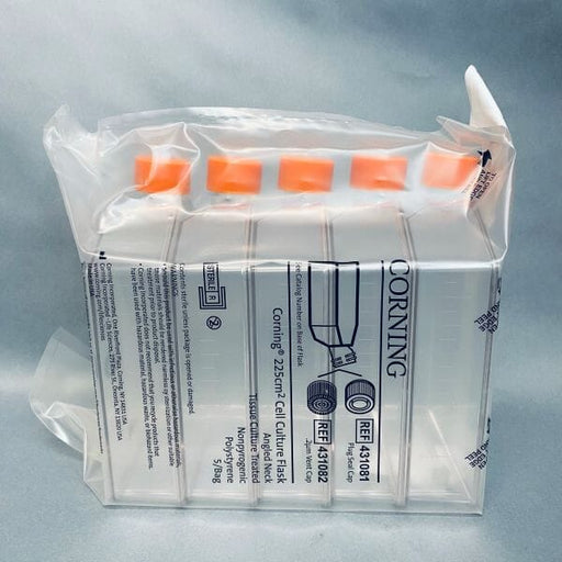 Corning Culture Flask 225 cm2 Canted Neck with Vent Cap Sealed Case of 25 Flasks Lab Consumables::Tubes, Vials, and Flasks Corning