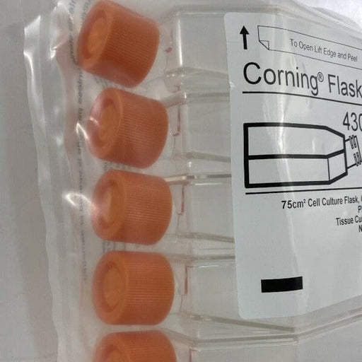 Corning Culture Flask 75 cm2 Canted Neck 60 ml Total of 40 Flasks Lab Consumables::Tubes, Vials, and Flasks Corning