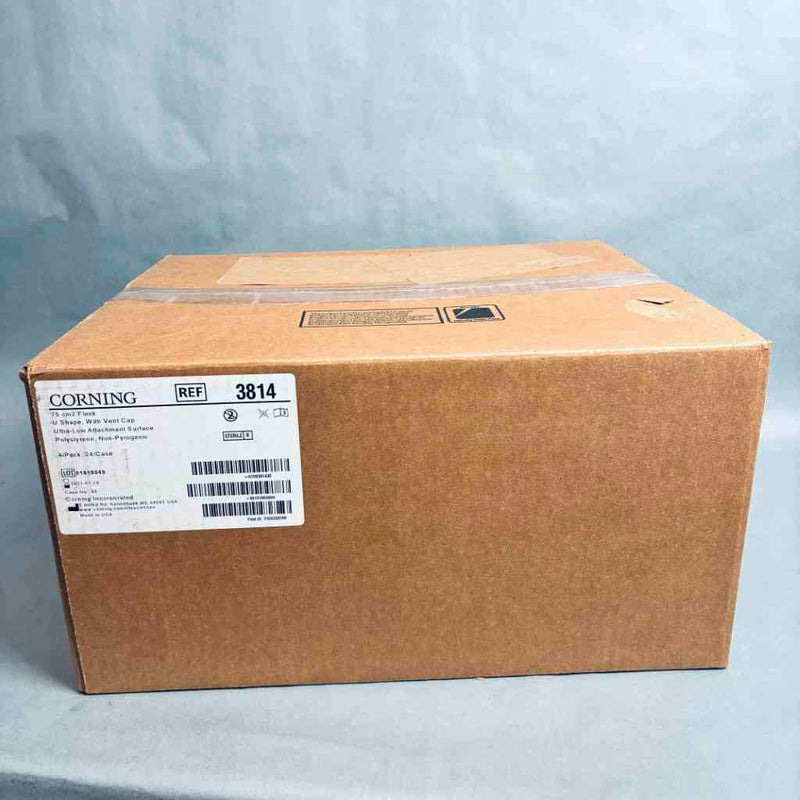 Corning Culture Flask 75 cm2 Vent Cap U-Shaped Sterile Ultra Low-Bind - Case of 24 Flasks Lab Culture Flask Corning
