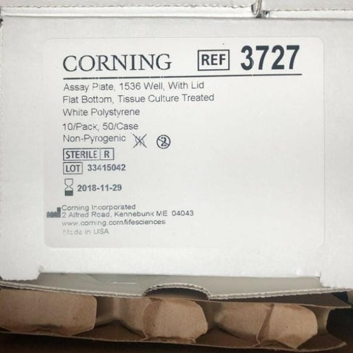 Corning Culture Microplate 1536 Well with Lid White Total of 30 Plates Lab Consumables::Storage and Culture Plates Corning