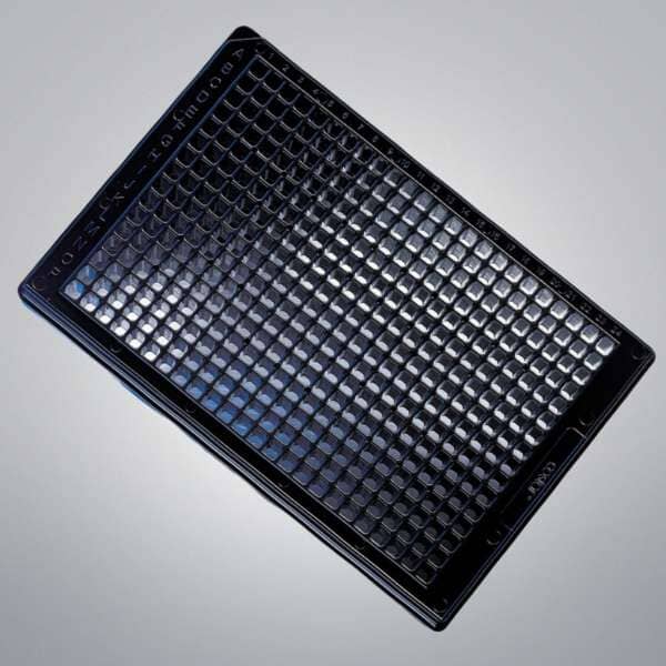 Corning Culture Microplate 384-Well Black Clear Flat Bottom with Lid 20 Plates Petri Dishes/Culture Plates Corning