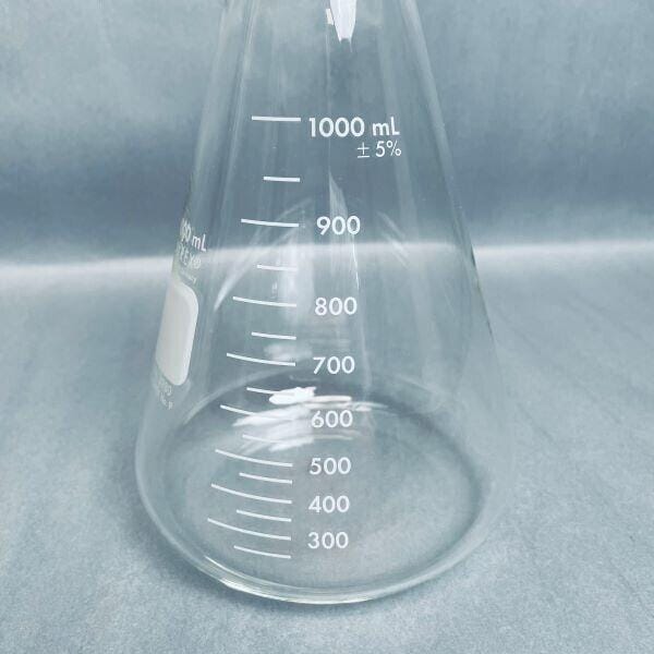 Corning Erlenmeyer Flask 1000 ml with Heavy Duty Rim Total of 4 Flasks Glassware Corning