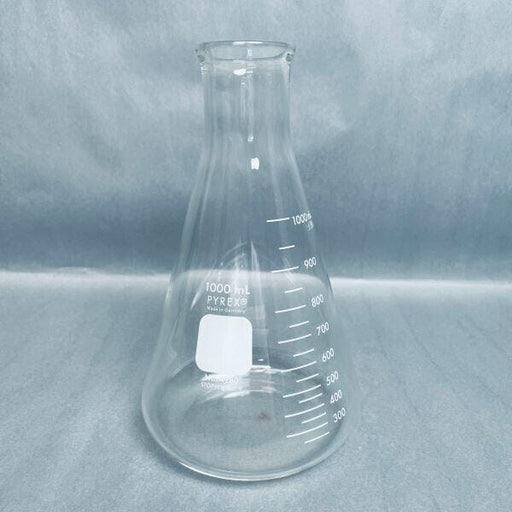 Corning Erlenmeyer Flask 1000 ml with Heavy Duty Rim Total of 4 Flasks Glassware Corning