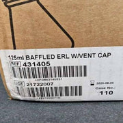 Corning Erlenmeyer Flask 125 ml Vent Cap Baffled Polycarbonate Case of 50 Flasks Lab Consumables::Tubes, Vials, and Flasks Corning
