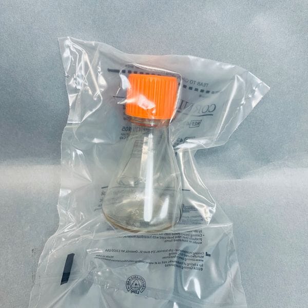 Corning Erlenmeyer Flask 125 ml with Vent Cap PC 50 Flasks Lab Culture Flask Corning