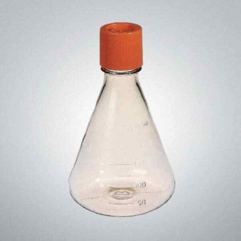 Corning Erlenmeyer Flask 250 ml with Vent Cap PC Total of 50 Flasks Lab Culture Flask Corning
