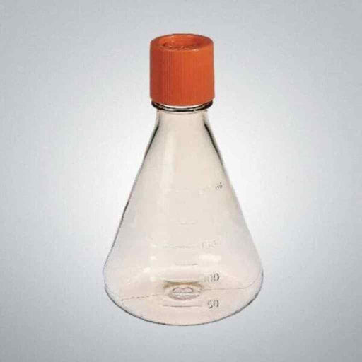Corning Erlenmeyer Flask 250 ml with Vent Cap PC Total of 50 Flasks Lab Culture Flask Corning