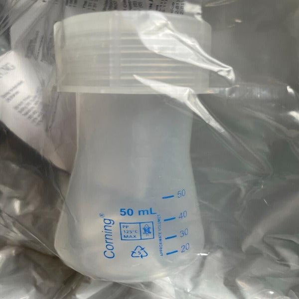 Corning Erlenmeyer Flask 50 ml with Screw Cap Polypropylene Case of 6 Flasks Lab Consumables::Tubes, Vials, and Flasks Corning