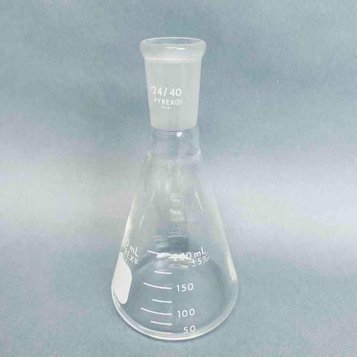Corning Erlenmeyer Flask Narrow Mouth 250 ml 24/40 Joint Lot of 4 Flasks Lab Flasks Corning