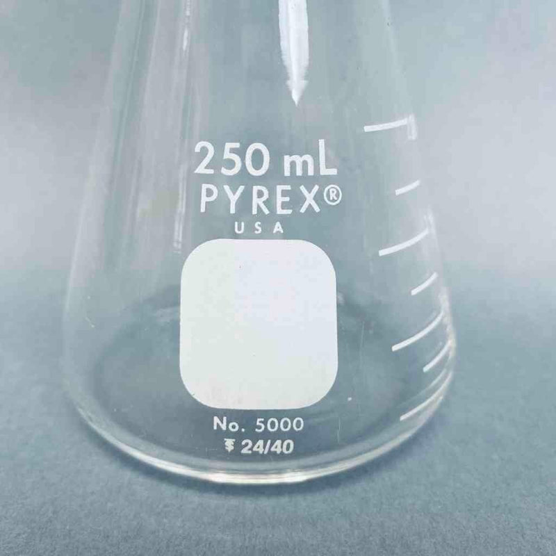 Corning Erlenmeyer Flask Narrow Mouth 250 ml 24/40 Joint Lot of 4 Flasks Lab Flasks Corning