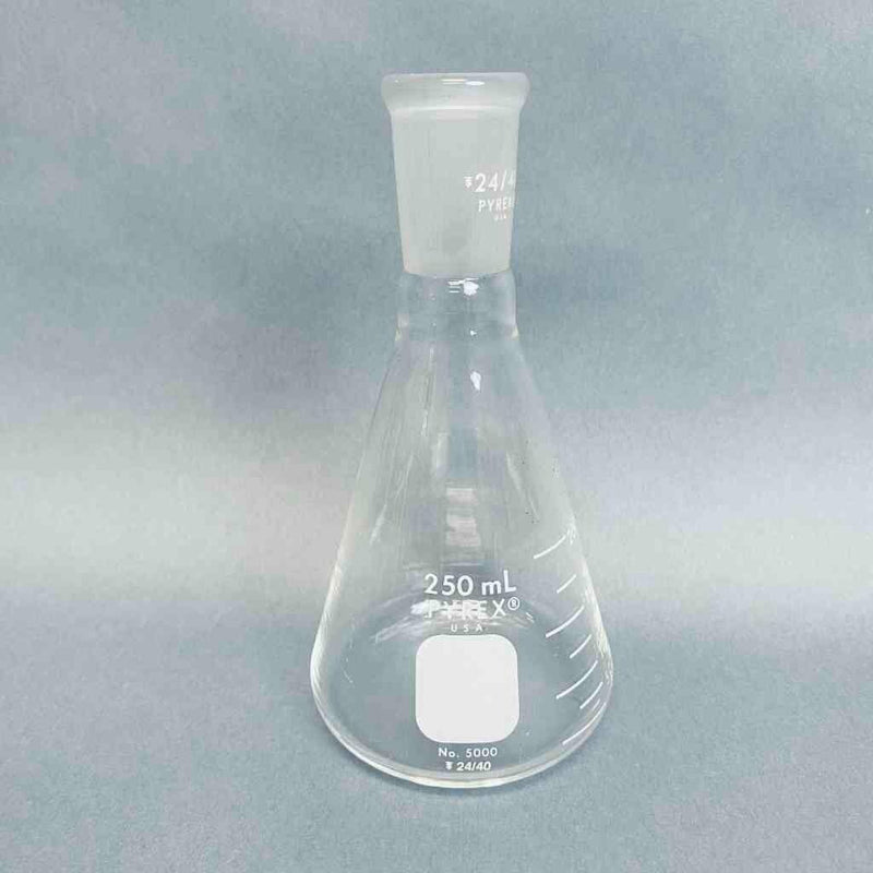 Corning Erlenmeyer Flask Narrow Mouth 250 ml 24/40 Joint Lot of 4 Flasks Lab Flasks Corning