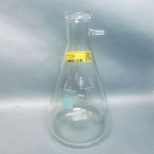 Corning Filtering Flask 4 L Heavy Wall with Sidearm Hose Barb Lab Flasks Corning
