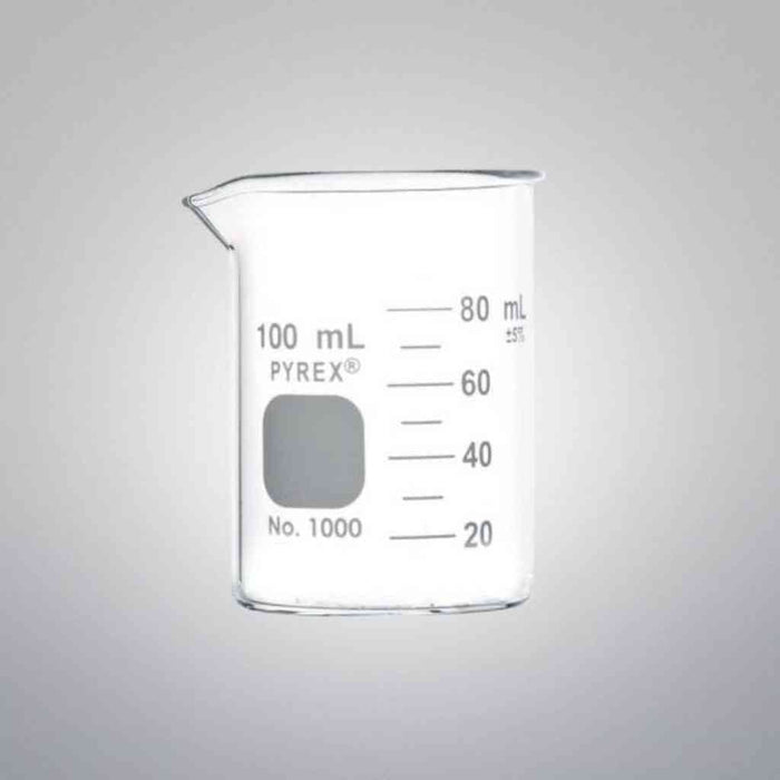 Corning Glass Beaker 100 ml Borosilicate Glass 3 Beakers Beakers Corning
